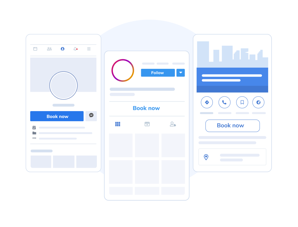Multiple booking options for your clients