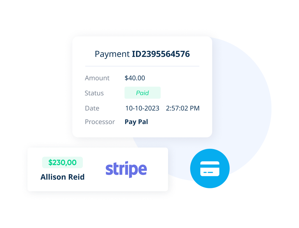 Effortlessly handle both online and on-site payments